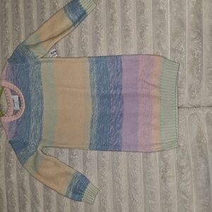 Old Navy Multicolor Striped Sweater Dress